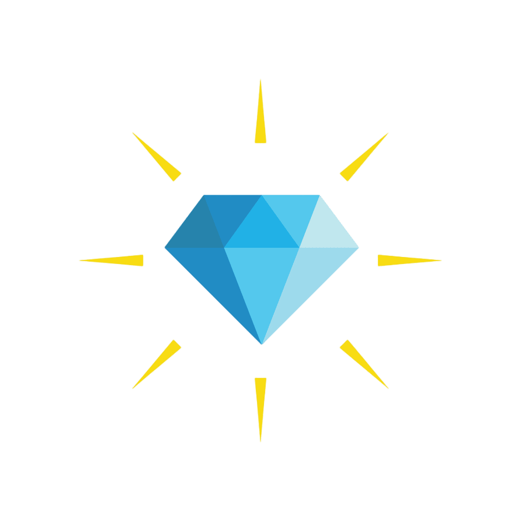 Diamond shining illustration